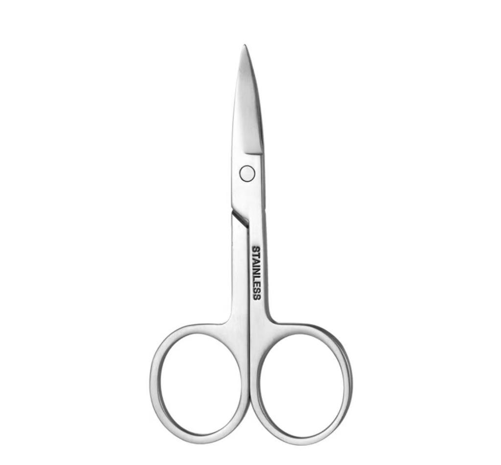 Stainless Steel Eyebrow & Nose Hair Scissors - Trimming, Round & Pointed Heads, Beauty & Makeup Scissors