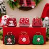 2Pcs Portable Christmas Iron Candy Container Christmas Cheer Candy Holders Snacks Case with Colorful Seasonal Pattern