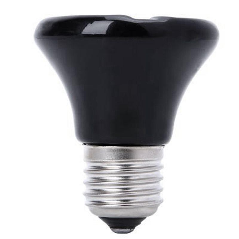 2x Horká 75W E27 Pet topná lampa Černý infračervený emitor Teplá žárovka Pet inkubátor Plazí lampa 220-230V