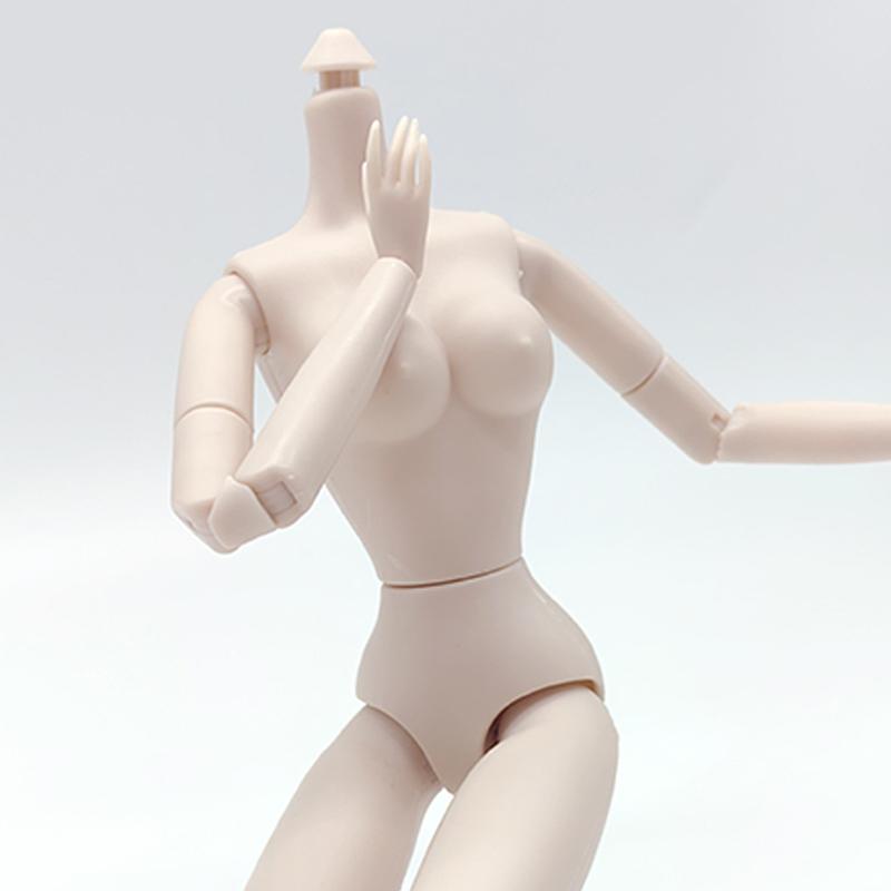 1/6 Doll Body Movable Jointed Nude For 30Cm High Jointed Doll Body  White Skin Doll Figure Model For Girl Toys