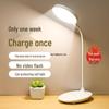 Compact LED Desk Lamp for Study, Dorms, and Bedrooms - Eye Protection and USB Charging