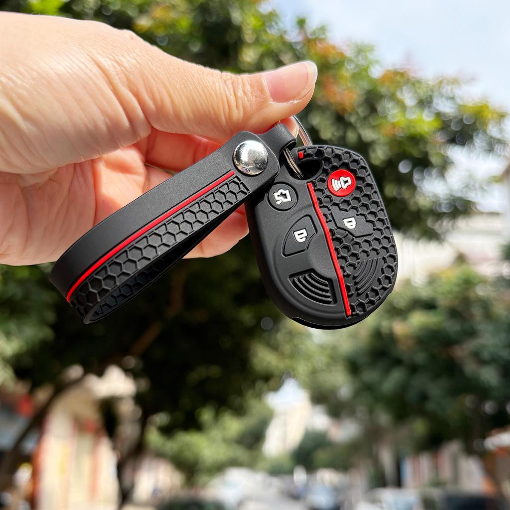 Silicone Keychain For Ford Escape Fusion Mercury Edge Expedition Explorer V Eske Mustang Taurus For Lincoln Key Case Holder