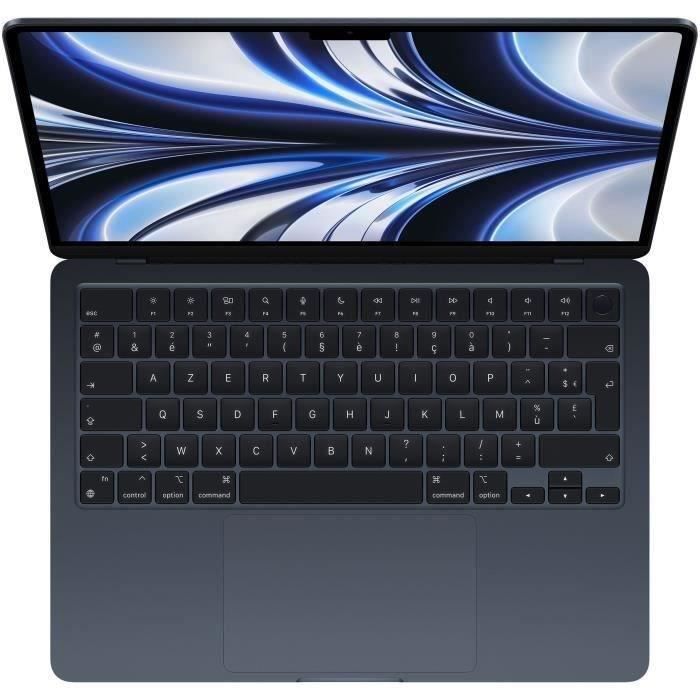 Apple - 13,6" MacBook Air M2 - RAM 8 GB - Úložiště 256 GB - Půlnoční - AZERTY - Zrepasovaný - Velmi dobrý stav
