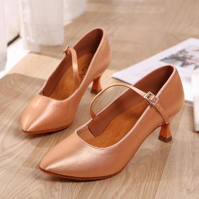 Dames Moderne Dansschoenen Meisjes Standaard Dansschoenen Hoge Hak Ballroom Latijnse Dansschoenen voor Dames 5.5cm Hakken
