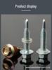 Hexagonal Swallowtail Self-Drilling Screws, M5.5/M6.3, Galvanized Carbon Steel Fasteners for Color Steel Tiles