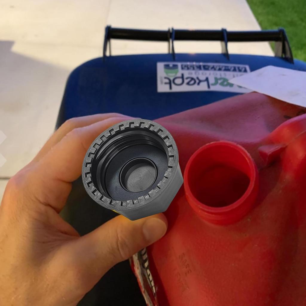 5 Gallon Gas Can Cap Replacement, Fits Most 1/2/3/5 Gallon Gas Cans, Portable Gas Tank Lid For 5+ Gallon Plastic And Metal Gas Cans, Includes Spout