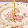 Luxury Three-tier Dim Sum Shelf Nordic Crown Cake Plate Stand Retro Cake Plate  Afternoon Tea