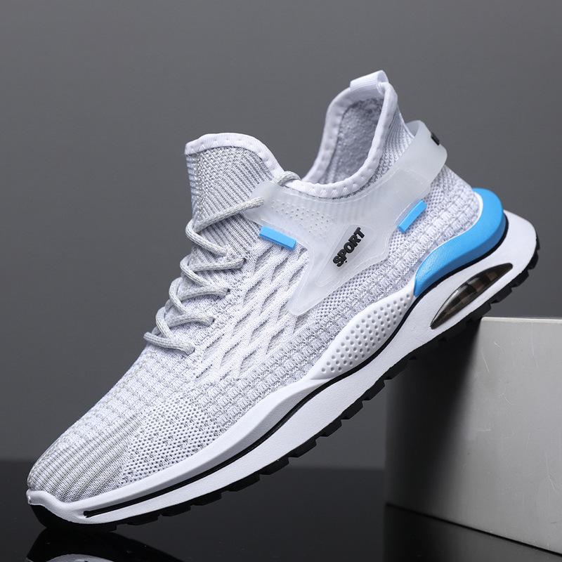 Men's Shoes 2024 New Men's Summer Mesh Breathable Shoes Trendy Running Flying Weaving Trendy Casual Sports Shoes