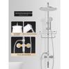 MDNG 304 Stainless Steel Pressurized Shower Set with 8-inch Rain Head