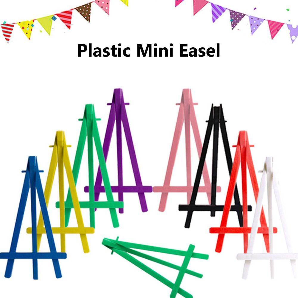 Mini Painting Display Stand Adjustable Painting Holder Lightweight Triangle Easel Office Desk