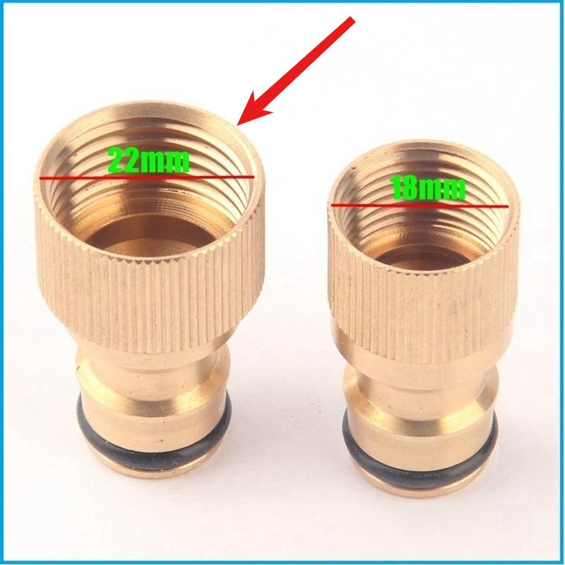 1Pc M18 or M22 Electric Car Wash Pump Connector, Household Wash Brush, Copper Nipple Handle, Switch Connector