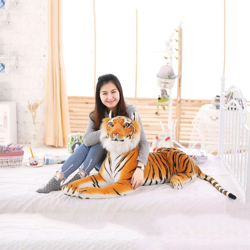 Tiger Plush Animal Realistic Big Cat Orange Bengal Soft Stuffed Toy Pillow Toys