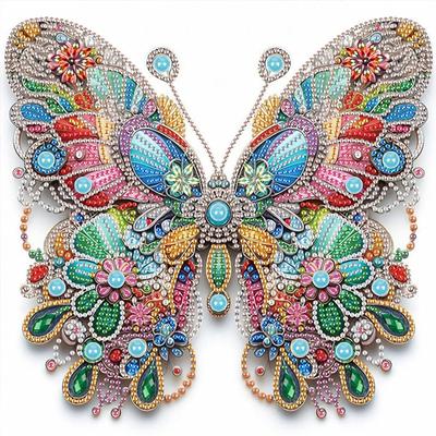 Kits de Peinture Diamant 5D DIY à Perçage Partiel en Forme d'Animal pour Adultes Décoration Murale Maison Art Diamant Cristal 11,81 X11,81 pouces