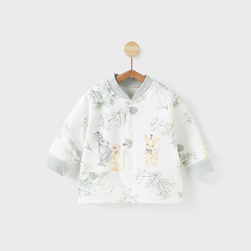 Unisex Baby Cotton Coat: Thin Padded Winter Jacket, Warm Lined Cardigan for Toddlers, 40g