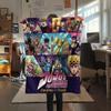 1 Stück Jojo's Bizarre Adventure Gemusterte Flanelldecke Geeignet für Alle Jahreszeiten Für Heimdekoration Wärme Und Komfort Geschenke Weihnachtsgeschenk
