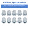 Group 31 Battery Stainless Steel Closed Nut For Standard 3/8" Stud 6015-010 10PCS