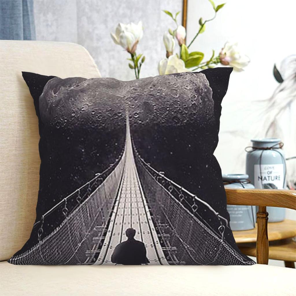 Space Trip Square Pillowcase Cushion Cover Pillow Case Throw Pillow Cover for Home Bedroom Car