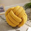Useful Knotted Ball Pillow  Indeformable Eco-friendly Knotted Ball Plush Pillow  Hand-woven Knotted Ball Back Throw Pillow