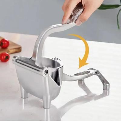 Spremiagrumi Manuale Multifunzionale Lega di Alluminio Pressione a Mano Spremiagrumi Arancia Limone con Manico Ispessito Utensili da Cucina per Frutta