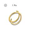 Double Hoop Nose Ring Stainless Steel for Single Piercing, Snug Spiral Nose Ring 20G 8/10mm Thin Nose Rings Piercing Jewelry