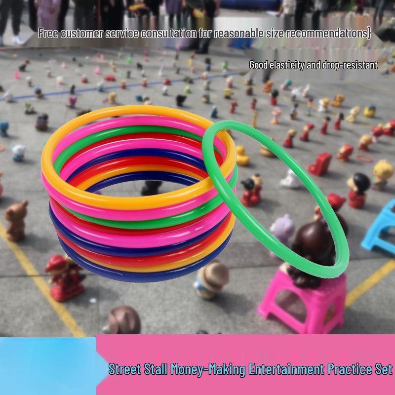 

Street Stall Ring Toss Game: Adult Night Market Fun with Plastic Rings Solid Ring 10cm (1 piece)