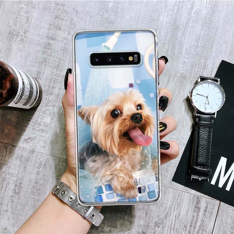 Yorkshire Terrier Dog Puppy Phone Case For Samsung Galaxy S20 FE S10 Plus S21 S22 Ultra S10E S9 S8 S7 Edge J4 + Fundas Cover