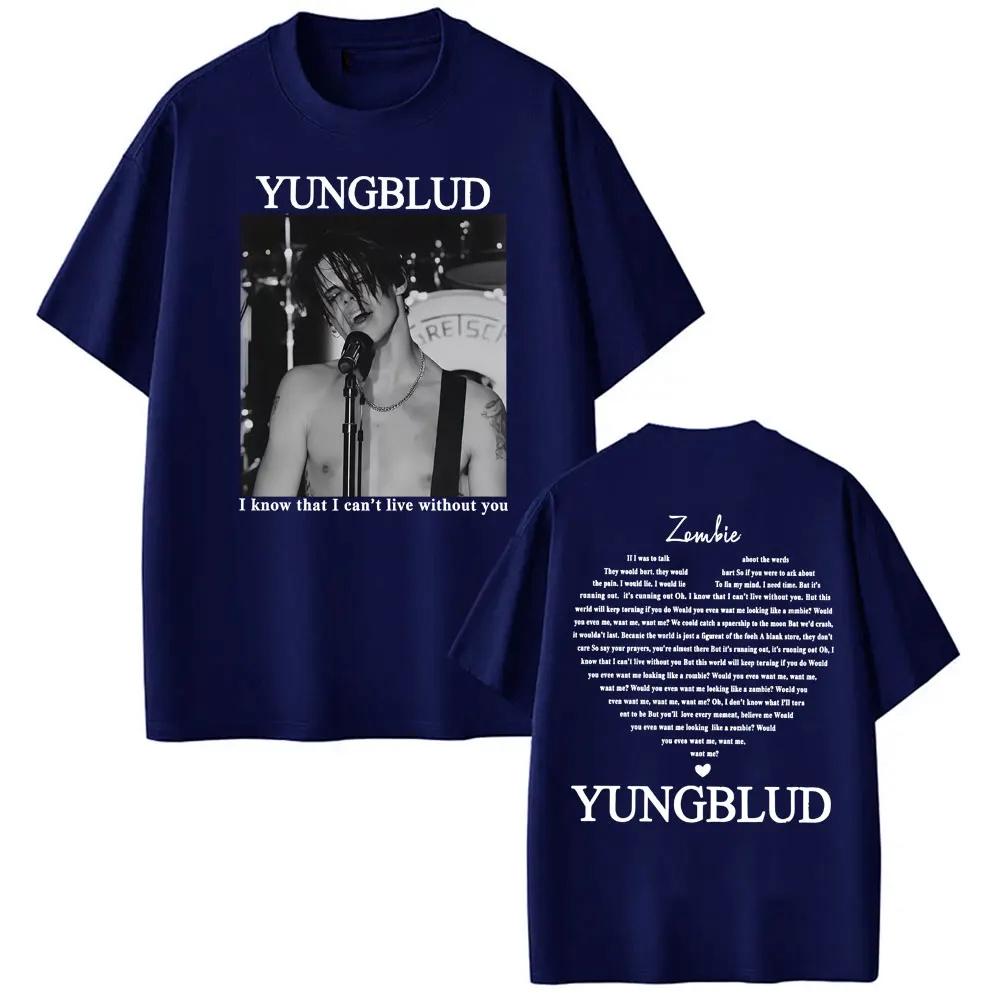 Yungblud  Zombie Rock Band Graphic T Shirt Mens Hip Hop Retro Music Fan Apparel Tshirts Man Casual Loose Short Sleeve Tshirt
