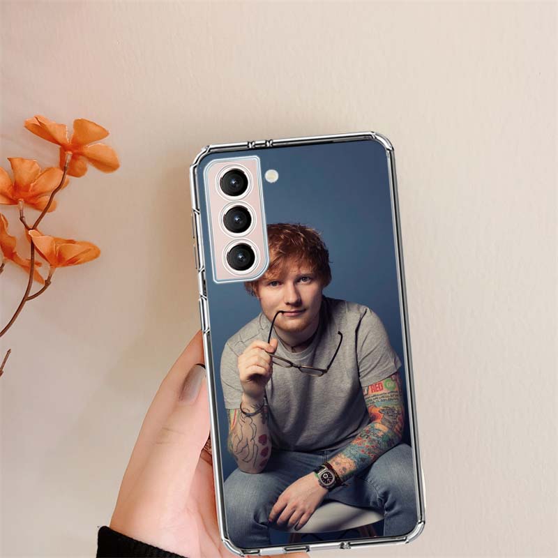 Ed Sheeran Sångare Genomskinliga Fodral för Samsung S26 Ultra Galaxy S25 Edge S24 S23 FE S21 Plus S20 S22 S10 Fodral Mönstrat Kompat