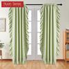 1 Stück, Nuan-Serie, 70–80 % Verdunkelung, einfarbige Verdunkelungsvorhänge mit gerüschtem Rand für die Heimdekoration im Wohnzimmer, Schlafzimmer