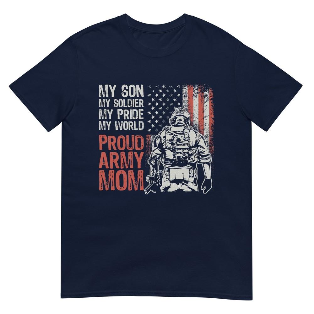 My Son My Soldier Hero Proud Army Mom Us Military Mother TShirt S