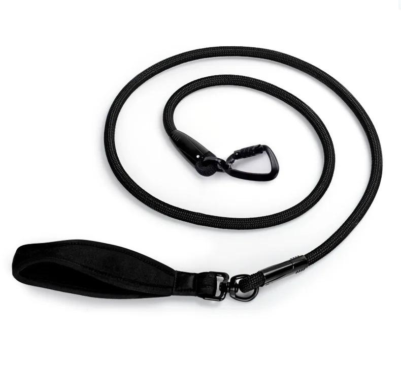 Shock Absorbing Bungee Dog Leash, Nylon Retractable Lead With Zinc Alloy Clip For Small Medium Dogs Walking Training