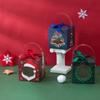 12 Stück Weihnachtspapierbox mit Fenster Griff Süßigkeitenbox Seife Kerze Keks Süßigkeit Kleines Geschenkverpackung Partygeschenk Dekoration