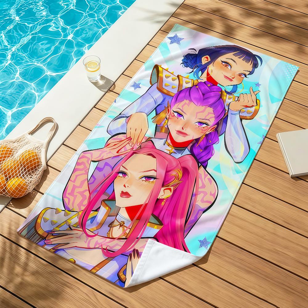 anime k-k-popS soft Beach Towel Trip swim d-demonS Pool bath h-hunters-S Gym M-Mira R-Rumi home room Z-Zoey meme Decor Gift