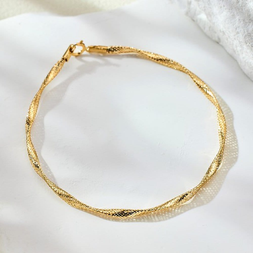 14K Glam Crush Twist Layered Bracelet Gcbdb589