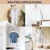 Swing Clothes Hanger Rack,Garment Racks Folding Clothes Bar Wall Mounted,180°Rotation Laundry Drying Rack 304 Stainless Steel Space Saving for Laundry