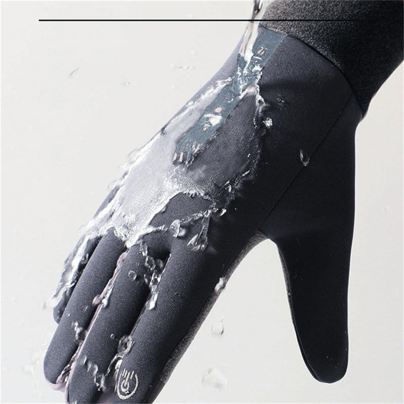Winter Gloves For Men And Women With Fleece Windproof Warm Touch Screen Anti Slip Outdoor Sports Cycling Gloves