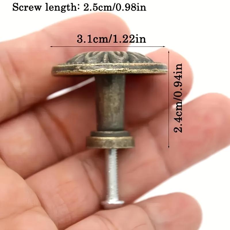 8/12 Vintage Cabinet Handles with Screws, Drawer Handles, Decorative Knobs, Detailed Engraving, Cabinet Knobs and Handles