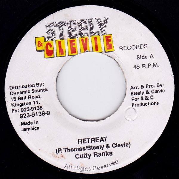 

7inch Record CUTTY RANKS - Retreat NONE Steely & Clevie Jamaica Reggae, Ska & Dub Used