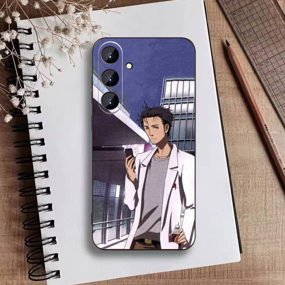 A-Okabe Rintaro STEINS DATE Phone Case For Samsung Galaxy A73,21,22,32,71,53,52,51,80,5G Soft Black Cover