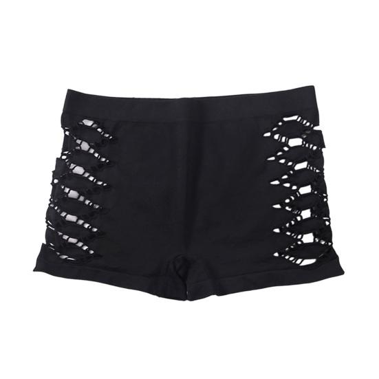 Damen Boy Shorts Unterwäsche No Show Nahtlos Seite Hohl Boxer Slips Sexy