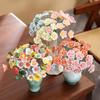 Traditional Jingdezhen Peony Ceramic Vase - Eternal Flower Simulation Decoration