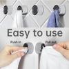 5pcs Kitchen Towel Hooks, Round Adhesive Dish Towel Hook Finish  Easy Installation Wall Mount Hand Towel Hook Ideal As Bathroom Outdoor Towel Holders