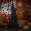 Face Shield Women's Ghost Cloak Loose Halloween Cloak with Hat Halloween Cosplay Costume  Cosplay