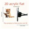 Car Vent Clip - Cat Car Air Vent Decoration - 3D Acrylic Lasting Accessories for Car Driver Men Women