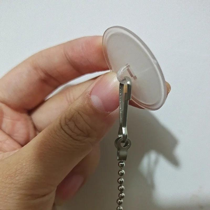 New Ceiling Strong Traceless Small Disc Hook Transparent Suction Hook Home Storage Decorative Poster Hanging Self Adhesive Hooks
