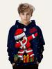 Neue Weihnachts-Weihnachtsmann-Hoodies 3D-Druck Elch-Sweatshirts Jungen Mädchen Kapuzen-Sweatshirt Kinder-Pullover Kinder-Trainingsanzug Kleidung