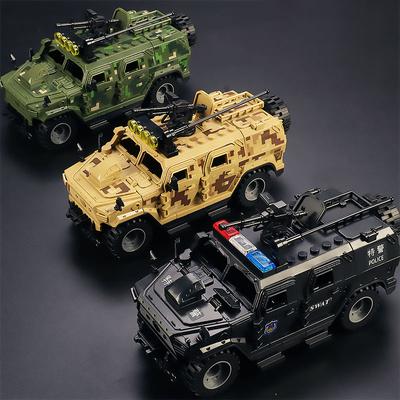 Moderne Militaire Bouwstenen SWAT Speciale Kracht Soldaat Poppen Wapens Gepantserd Voertuig Auto Actie Cartoon Figuren Model Speelgoed