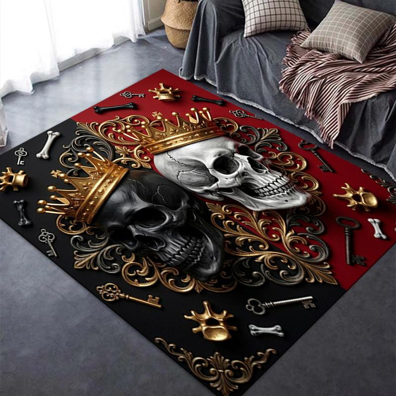 2025 New Skull Carpet Rug for Living Room Bedroom Home Sofa Decoration,Kids Play Non-slip Floor Mat53