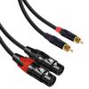 Double To Double Sound Cable 1m Professional Balanced Indication Transmission Gold Veneered Couplings For Studio Media Room