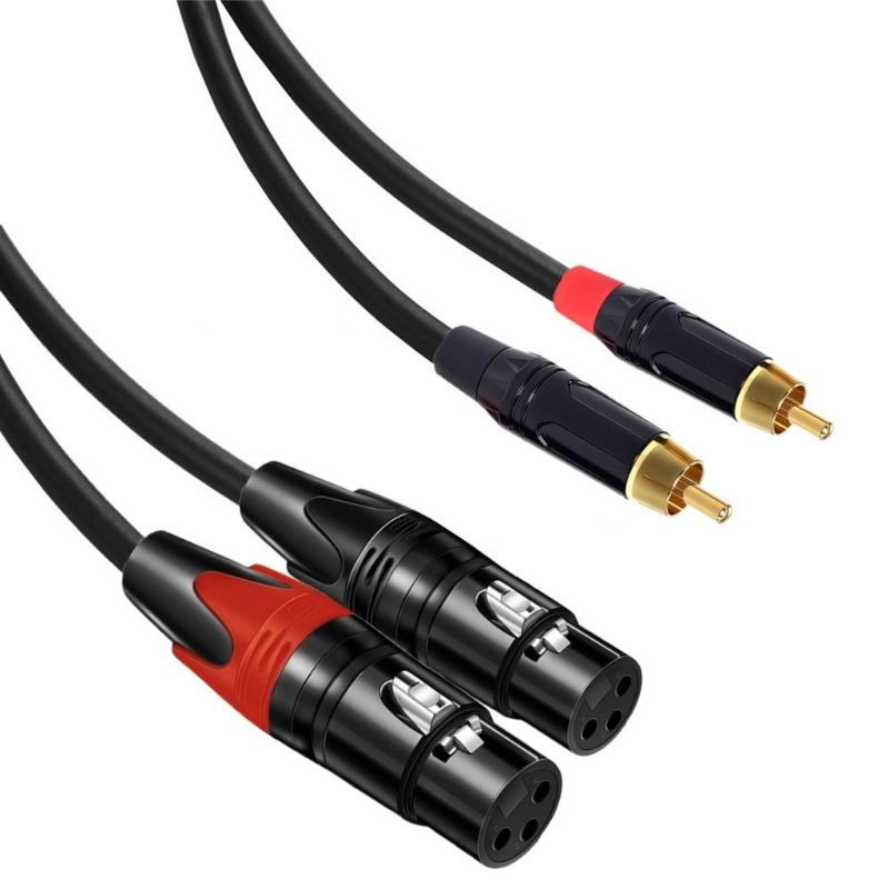 Double To Double Sound Cable 1m Professional Balanced Indication Transmission Gold Veneered Couplings For Studio Media Room